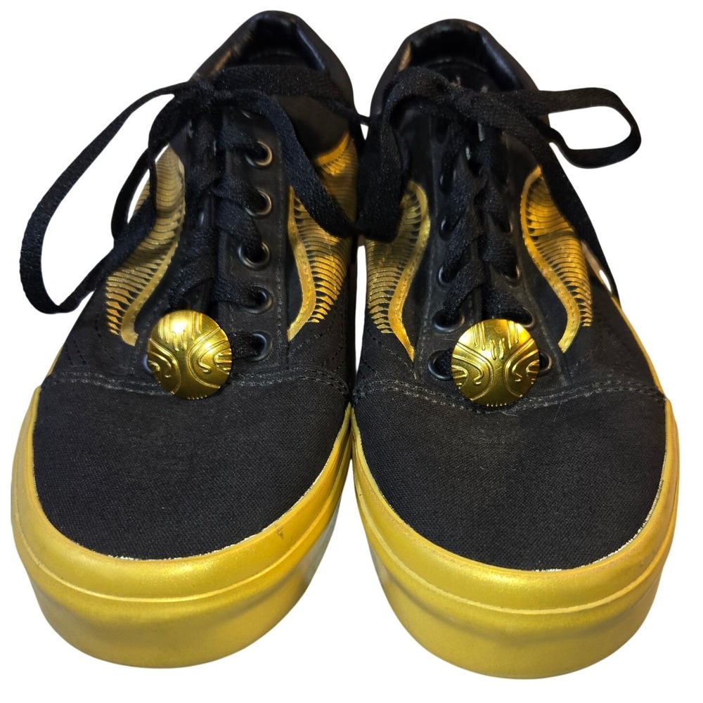 Vans Harry Potter Old Skool Golden Snitch‎ Black Gold Sneakers Mens 5.5 Womens 7